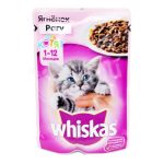 غذای گربه whiskas 1-12